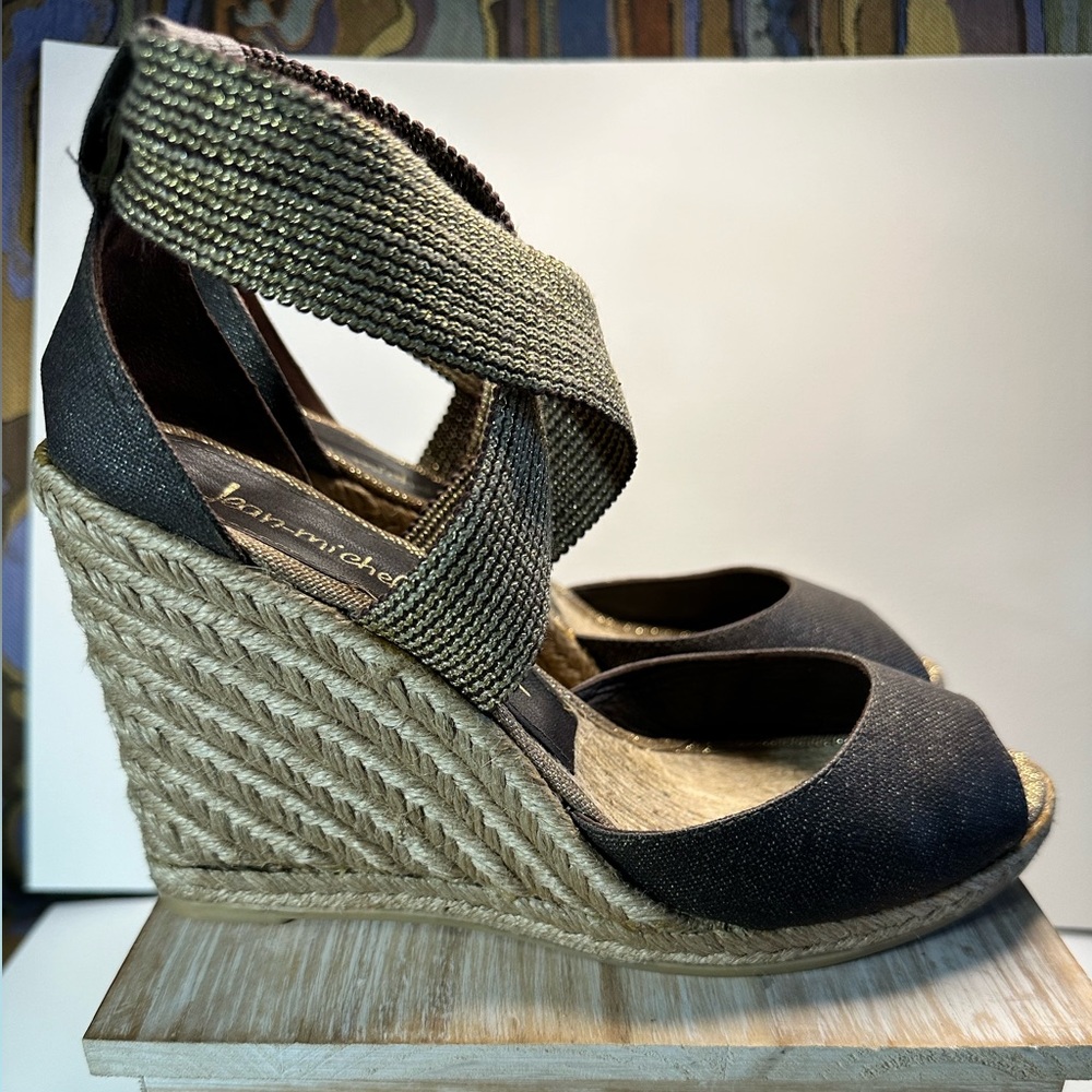 Jean Michel Cazabat Wedge Sandals - Picture 2 of 6